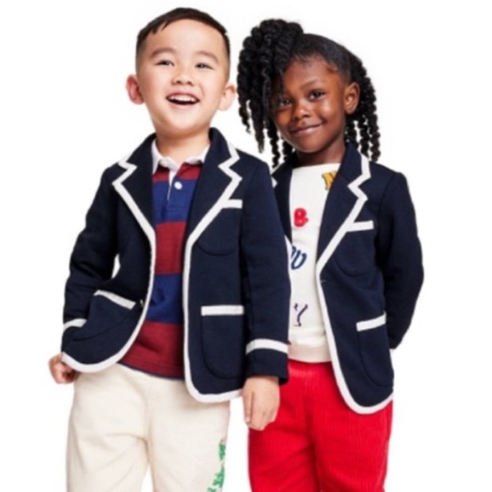 Rowing Blazers x Target Kids Navy Button Blazer 2T Unisex Jacket Boys Girls - Picture 2 of 8